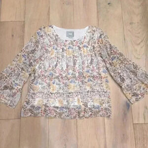 Anthropologie Maeve floral top small